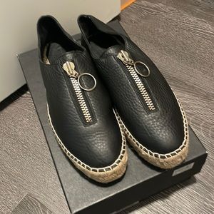 ALEXANDER WANG - BLACK SOFT LEATHER - SIZE 7